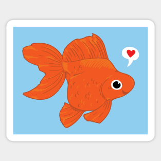 Goldfish love Sticker